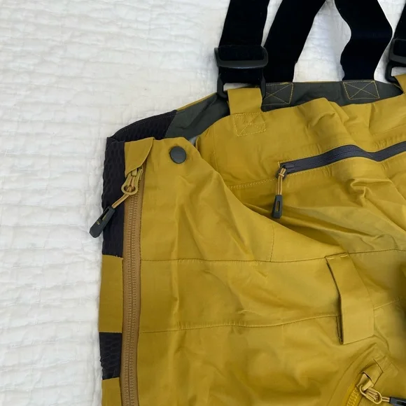 Outdoor Research Mustard Yellow Hemisphere Goretex Ski Bib - Picture 10 of 15